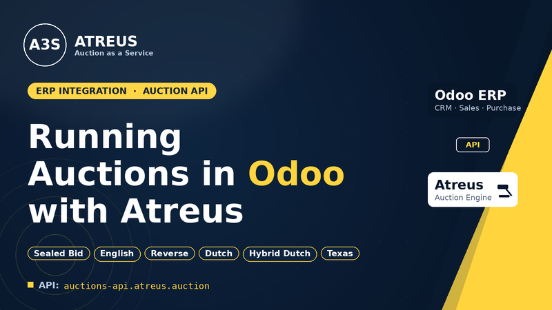 Odoo auctions integration