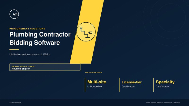 plumbing bidding software