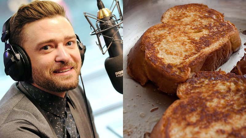 Justin Timberlake’s half-eaten French toast