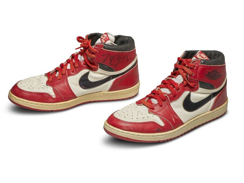 Michael Jordan&#x27;s signed shoes